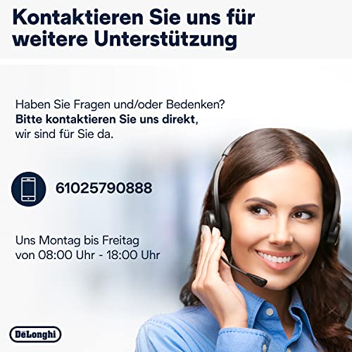 De'Longhi Kaffeevollautomat mit LatteCrema Milchsystem, 7 Direktwahltasten für Cappuccino, Espresso