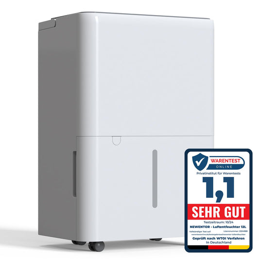 Luftentfeuchter 12L Elektrischer Kellerentfeuchter 35 dB, Raumentfeuchter