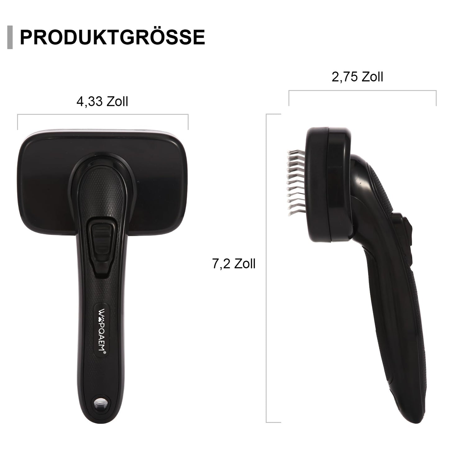 Hundebürste für Hunde und Katzen, selbstreinigend, Katzenbürste für Unterwäsche und Fell