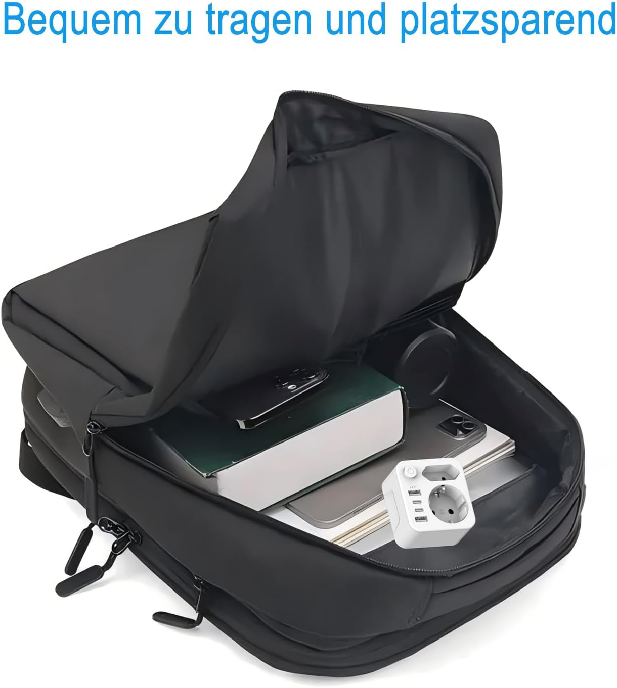 Aipsdo Doppelstecker für USB Steckdose, Mehrfachsteckdose mit 4 USB Stromstecker, USB C Adapter, Steckdosenadapter, 2-fach Stecker mit USB, Mehrfachstecker für Steckdose, USB Mehrfachstecker