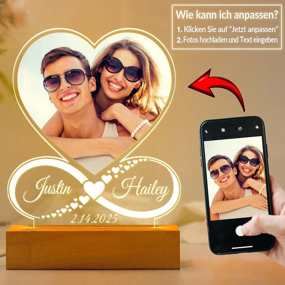 Personalisierte Geschenke für Freundin, Bilderrahmen mit Foto