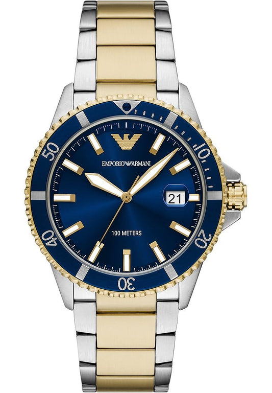 Emporio Armani Watch for Men, Quartz Three Hand Date Movement