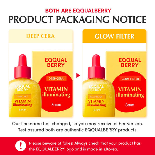 EQQUALBERRY Vitamin C Illuminating Serum – Aufhellendes Serum mit Acerola und Niacinamid, stärkt die Hautbarriere, spendet Feuchtigkeit mit Ceramiden und Hyaluronsäure, 30 ml