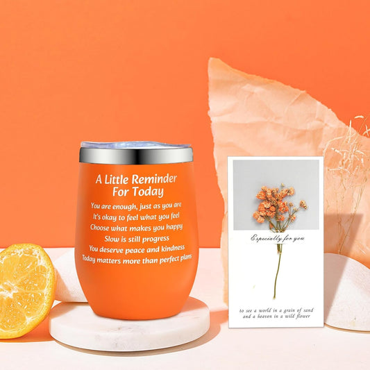 Geschenkset für Frauen mit 12 OZ Edelstahlbecher, Decke Geschenke Weihnachten