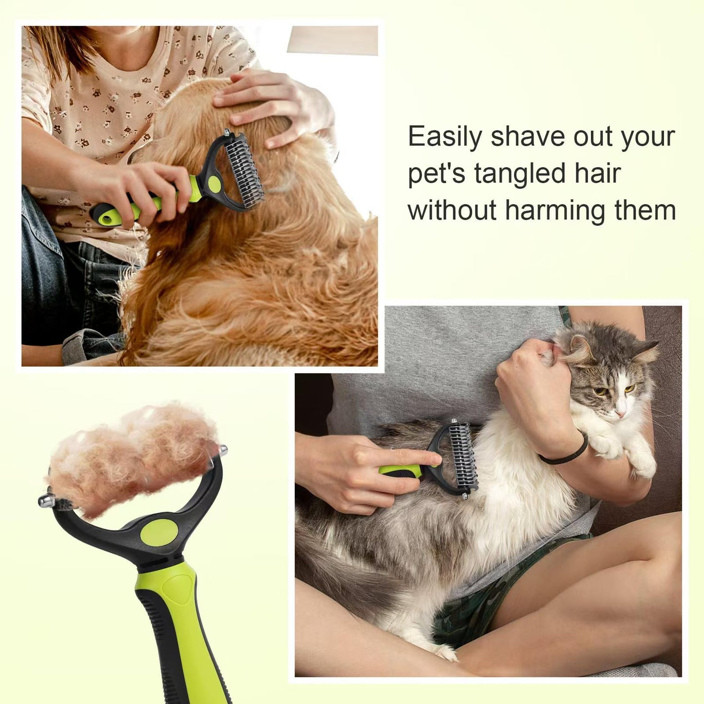 3 Stück Haustier Hundebürste Katzenbürste Hundebürste Doppelseitig