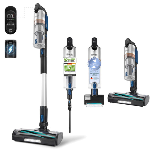 Akku Staubsauger -Levoit - Laufzeit für 75㎡ -4-in-1 Vacuum Cleaner - 99,9 Prozent Filterleistung