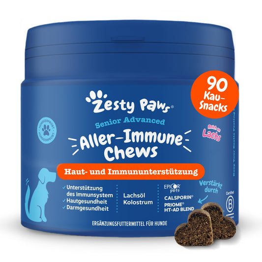 Zesty Paws Allergie- & Immunitäts-Kauartikel | Nahrungsergänzungsmittel für Hunde | Für eine gesunde Körperfunktion