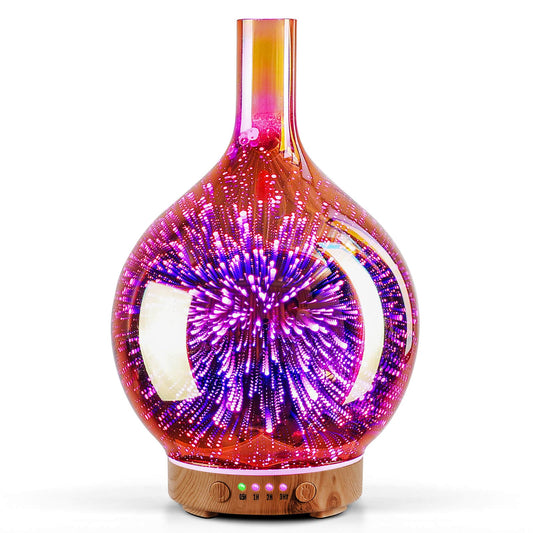 Aroma Diffuser Luftbefeuchter,150ml Luftbefeuchter Ultraschall Leise 7 farbwechselnde LEDs