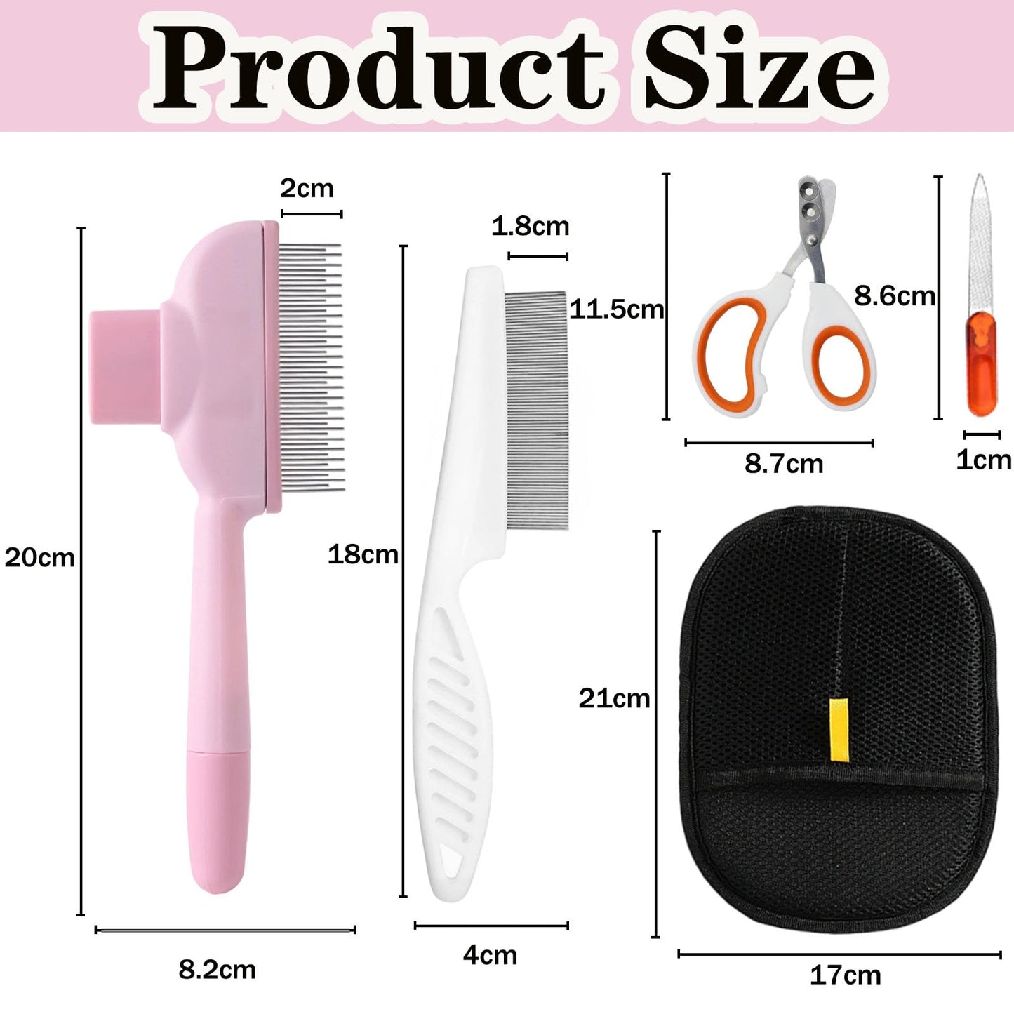 3 Stück Hundebürste Katzenbürste für Langhaar und Kurzhaar, Tierhaarentferner Handschuh