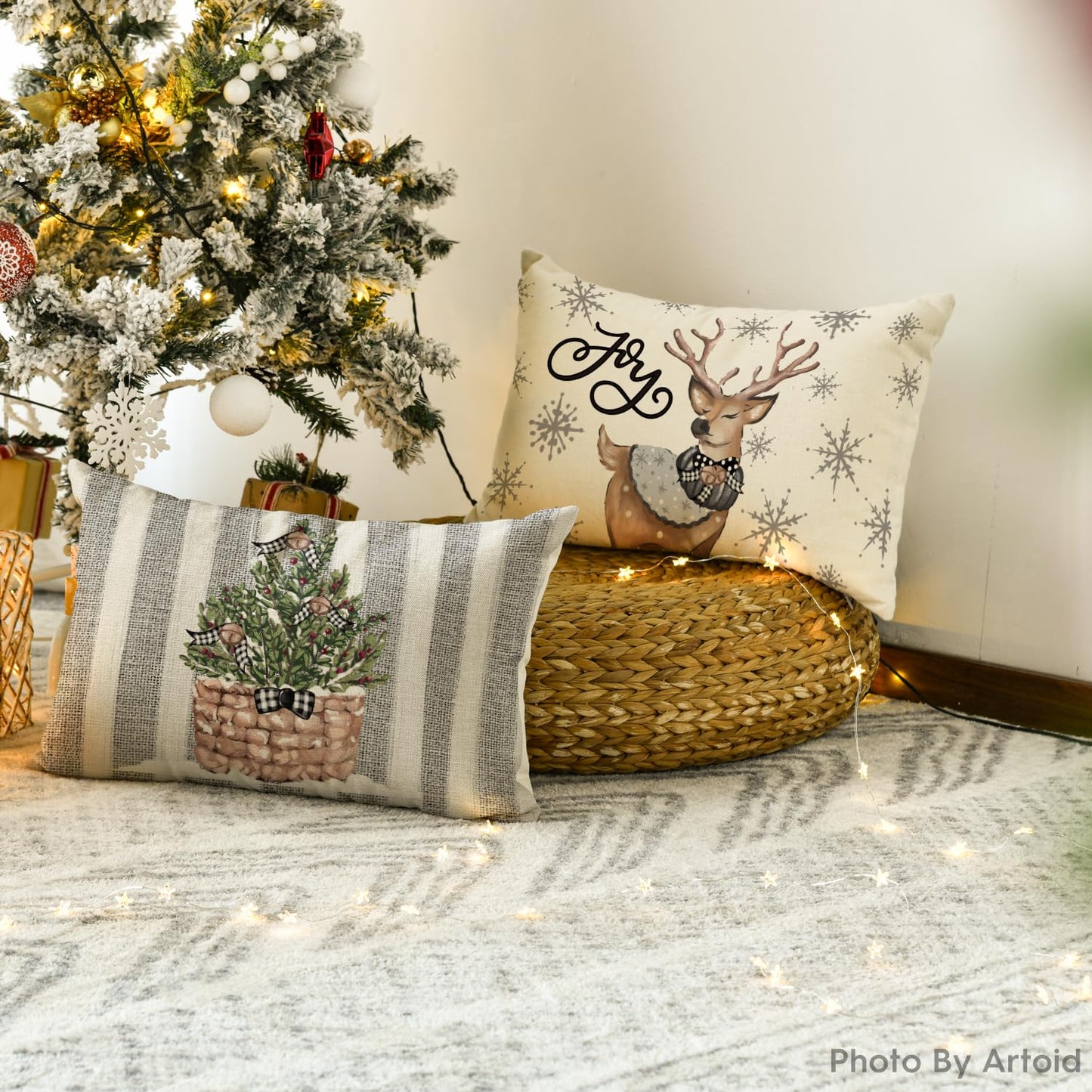 Cover Couch Wohnzimmer Außenbereich Deko,Weihnachten Kissenbezüge