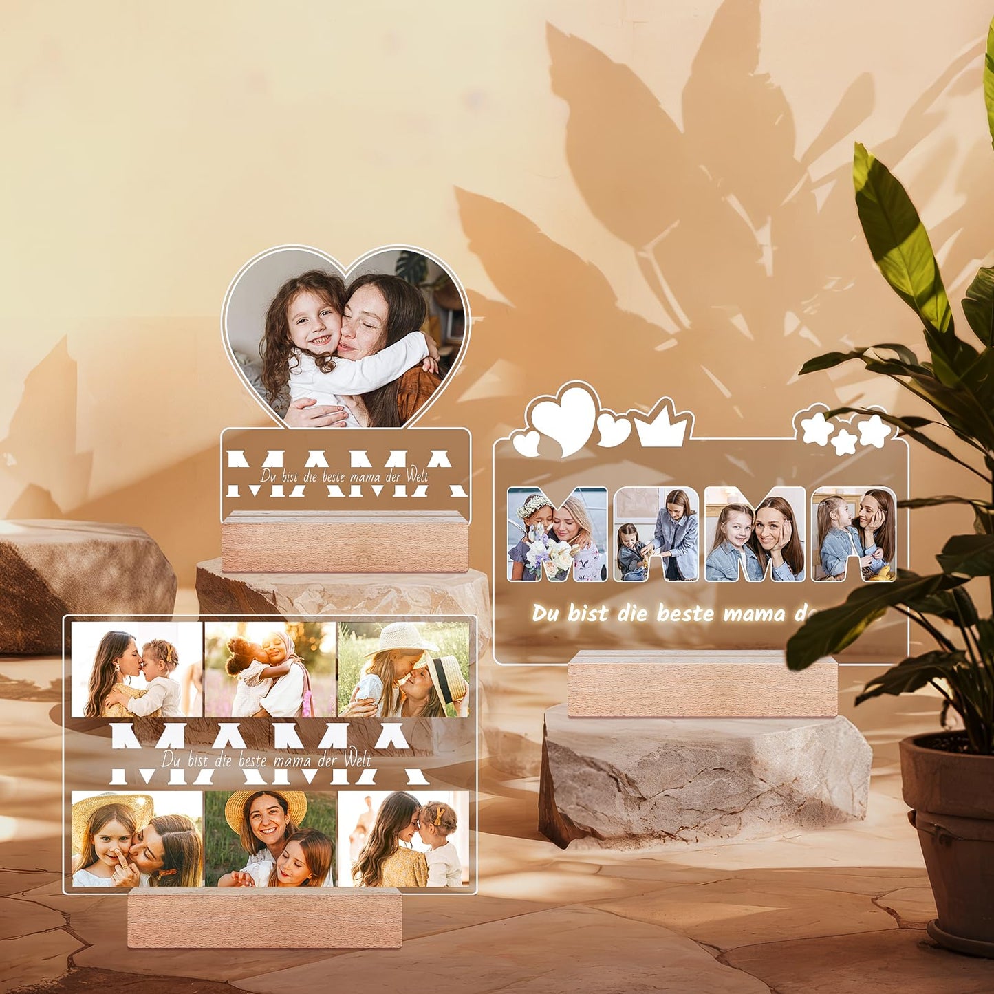 Cadeaux de Noël personnalisés pour femmes et hommes, cadre photo avec photo, cadeaux photo