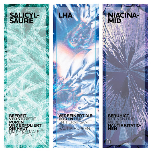 La Roche-Posay Mikro-Peeling-Reinigungsgel für Gesicht und Körper, mit LHA, Salicylsäure, Glycerin und Zink, 400 ml