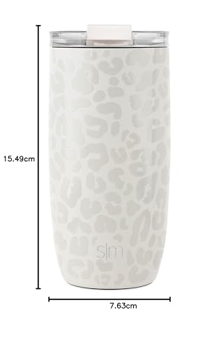 Simple Modern Thermobecher Kaffeebecher to go mit Klappdeckel | Isolierter Edelstahl-Kaffeebecher