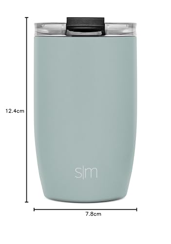 Simple Modern Thermobecher Kaffeebecher to go mit Klappdeckel | Isolierter Edelstahl-Kaffeebecher