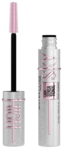 Maybelline New York Sky High Schwarze Wimperntusche für extrem lange Wimpern und Volumen, Sky High Mascara 