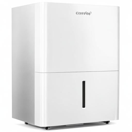 Luftentfeuchter, Entfeuchter 10 l/24 h, Raumgröße ca. 50 m³ (20 m²), LED-Anzeige 