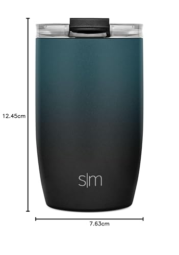 Simple Modern Thermobecher Kaffeebecher to go mit Klappdeckel | Isolierter Edelstahl-Kaffeebecher