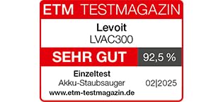 Akku Staubsauger -Levoit - Laufzeit für 75㎡ -4-in-1 Vacuum Cleaner - 99,9 Prozent Filterleistung