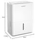 Luftentfeuchter, Entfeuchter 10 l/24 h, Raumgröße ca. 50 m³ (20 m²), LED-Anzeige 