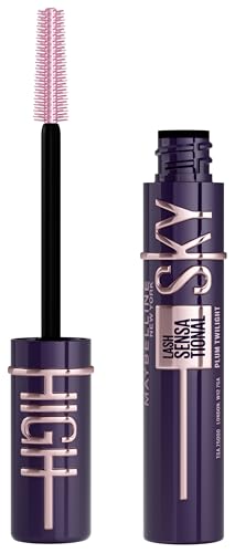 Maybelline New York Sky High Schwarze Wimperntusche für extrem lange Wimpern und Volumen, Sky High Mascara 