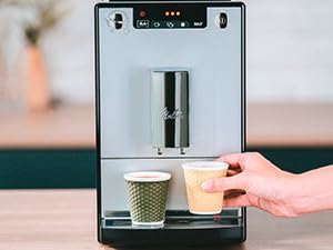 Melitta Kaffeemaschine Caffeo Solo E950 Slim, vollautomatisch mit Vorbrühfunktion und 15-bar-LED-Anzeige 