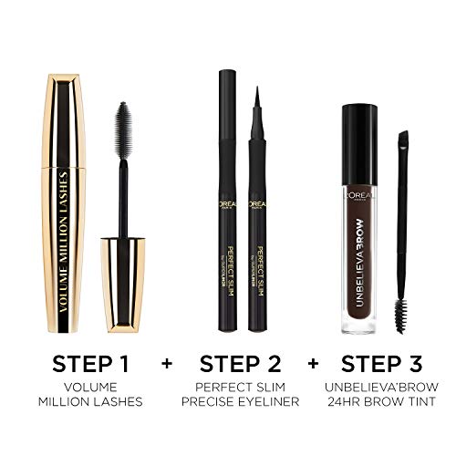 L'Oréal Paris Mascara, Wimperntusche für extra Definition und extra Volumen, Schwarz (Schwarz), 1 x 10,7 ml 