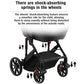 Reenborn 3-in-1 Kinderwagen, Buggy mit zwei umkehrbaren Schiebemodi, Kinderwagen mit Gestell aus Aluminiumlegierung, Babywagen, 3-in-1 Komplettset mit Ein-Klick-Faltmechanismus 