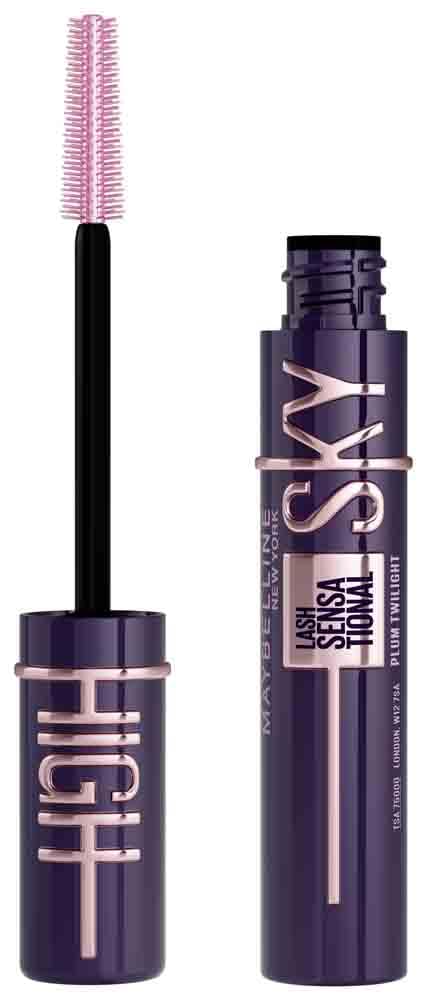 Maybelline New York Sky High Schwarze Wimperntusche für extrem lange Wimpern und Volumen, Sky High Mascara 
