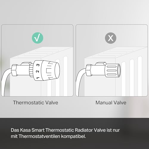 Intelligenter Heizkörperthermostat, Zubehör, Energiesparfunktion, Zeitplanfunktion, Steuerung per App 