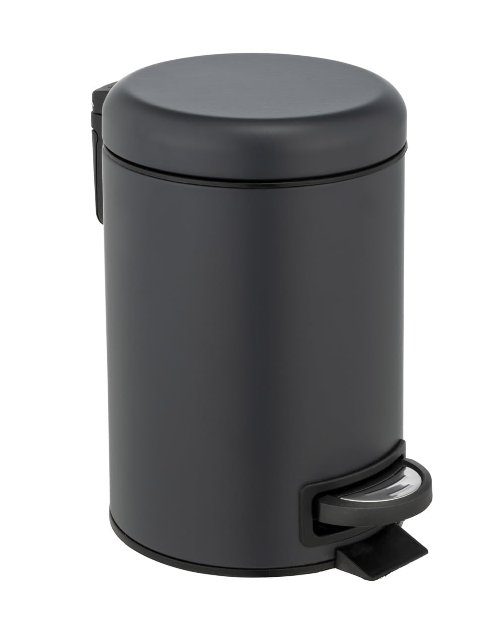 WENKO Leman Kosmetik-Treteimer, mattgold, 3 l – Kosmetik- und Abfalleimer mit Anti-Fingerprint-Beschichtung, Fassungsvermögen: 3 Liter, Edelstahl, 17 x 25 x 22,5 cm, gold 