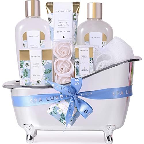 SPA LUXETIQUE Wellness Set für Frauen - 8tlg Rosenduft Bade Geschenkset für Frauen 