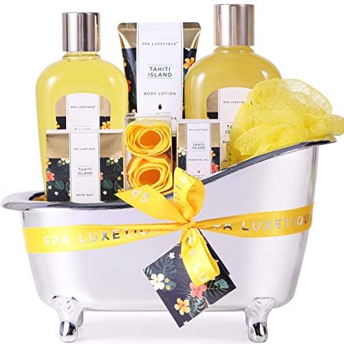 SPA LUXETIQUE Wellness Set für Frauen - 8tlg Rosenduft Bade Geschenkset für Frauen 