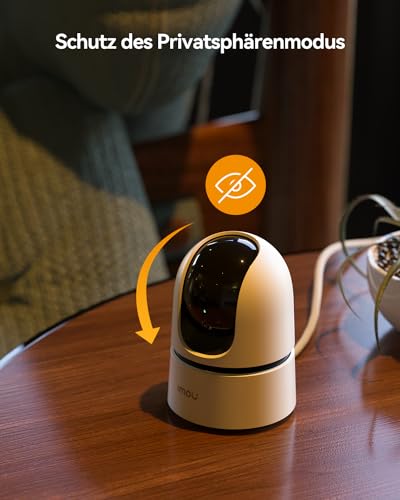 Imou 2K + 2K Dual-Kamerasystem für die Innenüberwachung mit Personen-/Tiererkennung, 2,4/5 GHz WLAN, 360° PTZ-Kamera, Farbnachtsicht, intelligente Verfolgung, Zwei-Wege-Audio, Sirene, Privatmodus, ideal für 