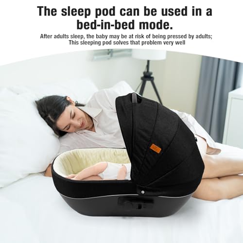 Reenborn 3-in-1 Kinderwagen, Buggy mit zwei umkehrbaren Schiebemodi, Kinderwagen mit Gestell aus Aluminiumlegierung, Babywagen, 3-in-1 Komplettset mit Ein-Klick-Faltmechanismus 