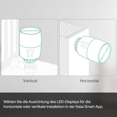 Intelligenter Heizkörperthermostat, Zubehör, Energiesparfunktion, Zeitplanfunktion, Steuerung per App 