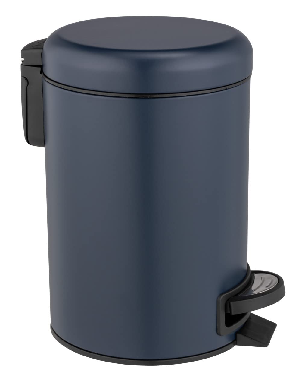 WENKO Leman Kosmetik-Treteimer, mattgold, 3 l – Kosmetik- und Abfalleimer mit Anti-Fingerprint-Beschichtung, Fassungsvermögen: 3 Liter, Edelstahl, 17 x 25 x 22,5 cm, gold 