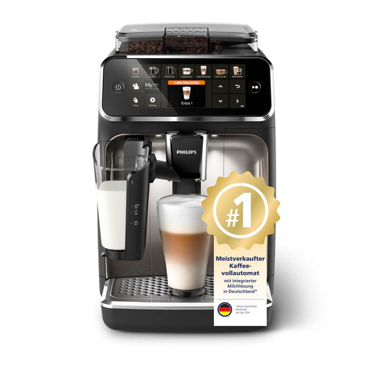 Philips Series 5400 Kaffeevollautomat – LatteGo Milchsystem, 12 Kaffeespezialitäten, Intuitives Display, 4 Benutzerprofile 