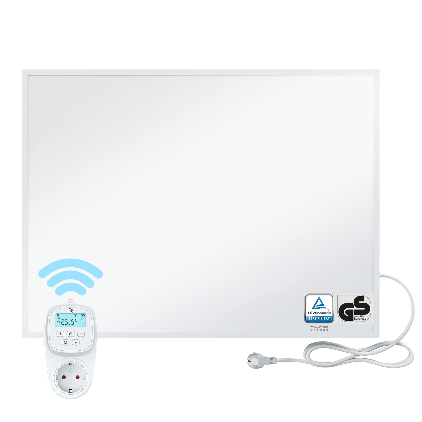 BR Bringer Infrarotheizung, 600 Watt, elektrische Infrarotheizung, energiesparend, TÜV GS-geprüft, deutsche Qualitätsmarke 