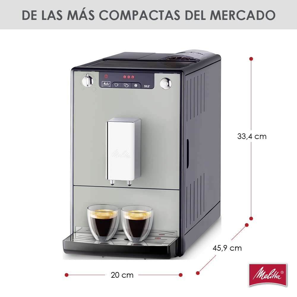 Melitta Kaffeemaschine Caffeo Solo E950 Slim, vollautomatisch mit Vorbrühfunktion und 15-bar-LED-Anzeige 