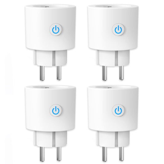 WLAN Smart Steckdose mit Strommessung 16A, Smart Home Steckdose kompatibel mit Alexa/Google Home, Stromverbrauchsmessung, Sprachsteuerung, App-Fernbedienung 