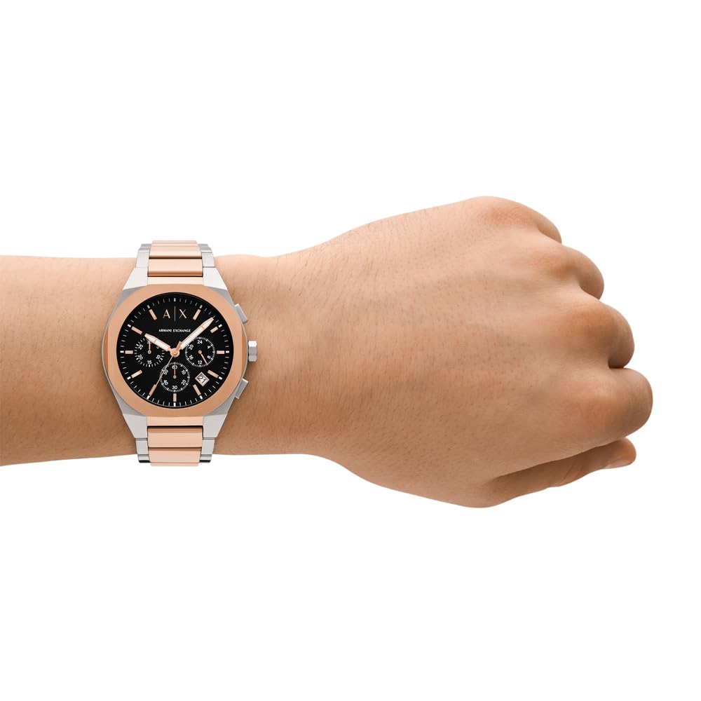 Armani Exchange Herrenuhr, Quarz-Chronographenwerk