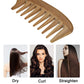 Wooden Comb Green Sandalwood Comb Anti-Static Handmade Comb Wide Tooth High Quality Wood Curl Comb