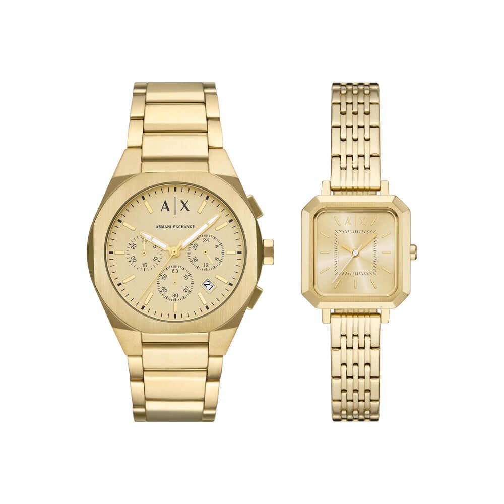 Armani Exchange Herrenuhr, Quarz-Chronographenwerk