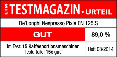 Nespresso De'Longhi Kapselmaschine, zwei Direktwahltasten, Eco-Modus, kompaktes Design, 19-Bar-Drucksystem 