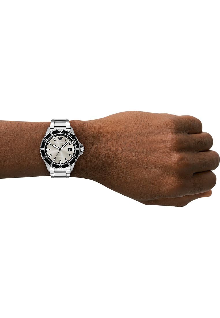 Emporio Armani Watch for Men, Quartz Three Hand Date Movement