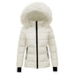 KODMNSW Winterjacke kinder, Mädchen Steppjacke Warme Daunenjacken mit Fellkapuze 