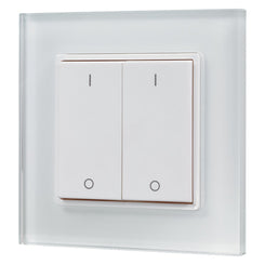 iluminize Design Wand-Dimmer Funk : avec lumière pour le réglage des LED blanches, 2 zones 