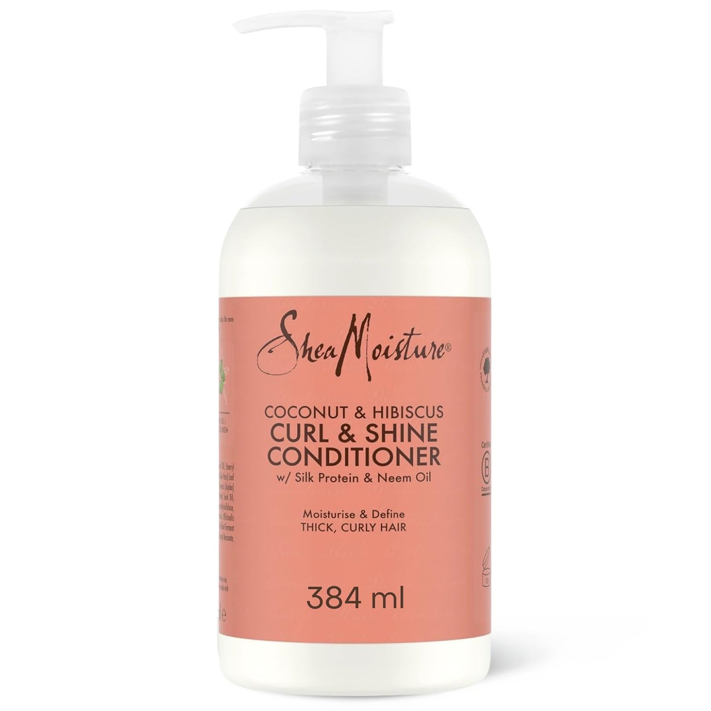 Shea Moisture Coconut & Hibiscus Curl Enhancing Smoothie- Curl Cream for Defined Shiny Curls