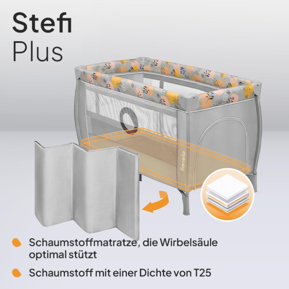 Reisebett bis 15 kg Babybett Kinderreisebett mit Matratze Seitlicher Eingang mit Reißverschluss 