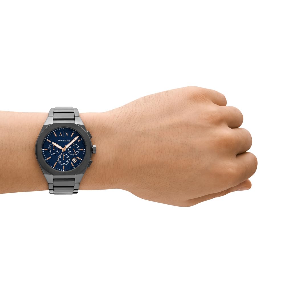 Armani Exchange Herrenuhr, Quarz-Chronographenwerk